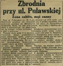 Zbrodnia przy Puławskiej, 1926