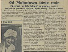 Idzie mór, 1926