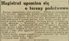 Tereny państwowe, 1926