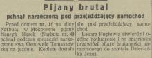 Brutal z Narbuta, 1926
