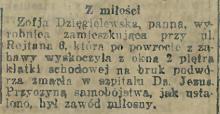 Z miłości, 1927