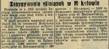 Zasypywanie glinianek, 1927