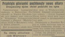Przeklęte glinianki, 1927