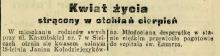 Otchłań cierpień, 1927