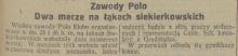 Zawody Polo, 1927