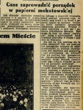 Czas zaprowadzić porządek, 1927