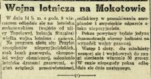 Wojna lotnicza, 1927