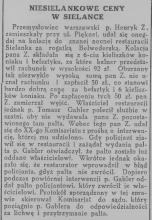 Nie oddamy płaszcza, 1927