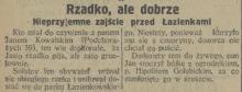 Rzadko ale dobrze, 1927