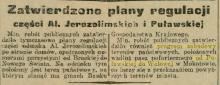Od Puławskiej do Wołowej, 1928