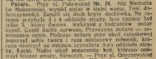 Pożar w stajni, 1928