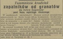 Tajemnicza kradzież, 1928