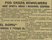 Szofer nakarmiony, 1928