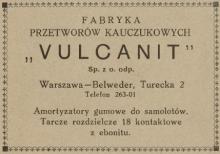 Vulcanit, 1928