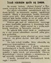 Tragedja na budowie, 1928