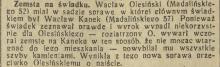 Zemsta na świadku, 1929