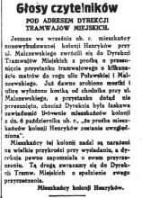Przesunięcie przystanku, 1929