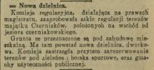 Nowa dzielnica na wschód od Jez. Czerniakowskiego, projekt. 1929.