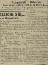 Fizjognomista. Znawca fizjonomii okradziony. 1929.