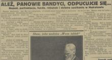 Odpucujcie się. Pobicie i kradzież. Promenada. 1929.