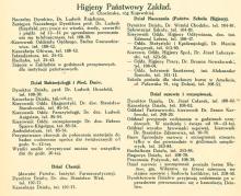 Państwowy Zakład Higjeny, 1930