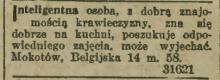 Inteligentna poszukuje, 1930