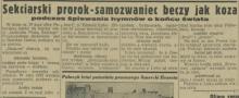 Hymny o końcu świata, 1937