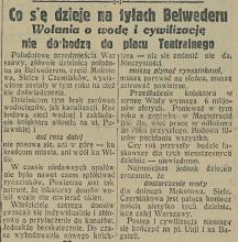 Wołania o cywilizację, 1930