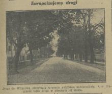 Europeizujemy drogi, 1930