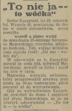 To nie ja, 1931