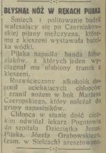 Nóż pijaka, 1931