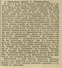 Odnalezienie zbiorów, 1931