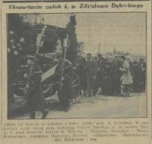 Eksportacja z Domu Żałoby, 1931
