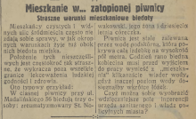 W zatopionej piwnicy