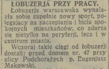 Łobuzerja przy pracy, 1931