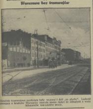 Bez tramwajów, 1931