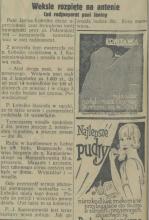 Weksle na antenie, 1931