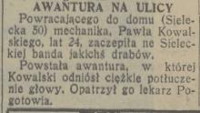 Awantura na ulicy, 1931