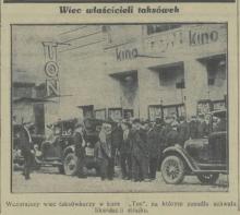 Wiec w kinie, 1931