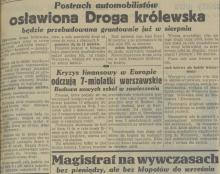 Postrach automobilistów, 1931