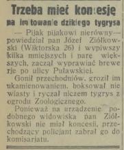 Trzeba mieć koncesję, 1931