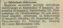 Oświetlenie elektryczne, 1931