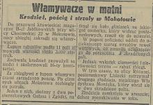 Włamanie do B-Ci Jabłkowskich, 1931