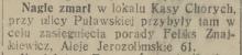 Zmarł nagle, 1931