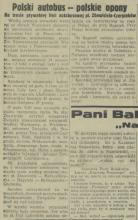 Autobus do Chełmskiej, 1932