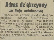 Adres dziękczynny, 1932