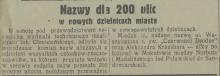 Ulica Kraushara, 1932