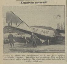 Katastrofa awionetki, 1932