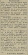 Rozgoryczenie, 1932