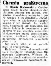 Chemia praktyczna, 1932